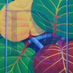 Bay Grape Triptych | SOLD | 8" x 10" each panel